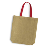 Thera Jute Tote Bag - Coloured Handles Corporate Gift Singapore