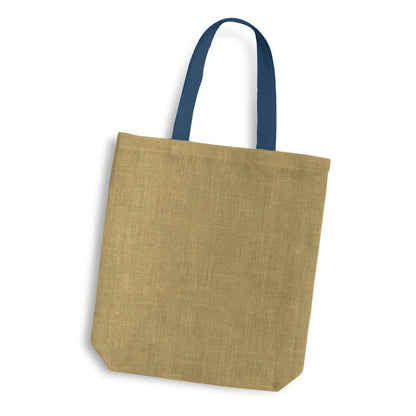 Thera Jute Tote Bag - Coloured Handles Corporate Gift Singapore