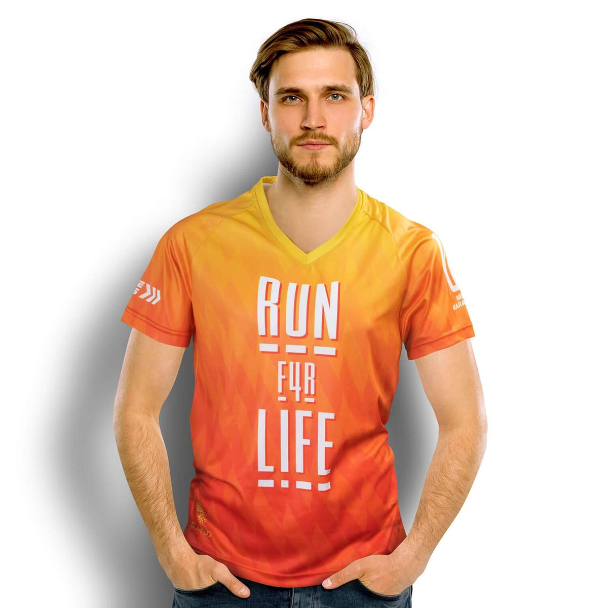 Custom Mens Performance V-Neck T-Shirt Corporate Gift Singapore