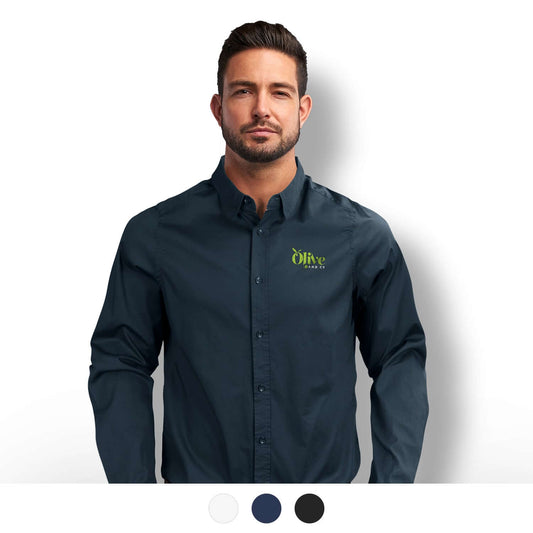 TRENDSWEAR Parker Men's Poplin Shirt Corporate Gift Singapore