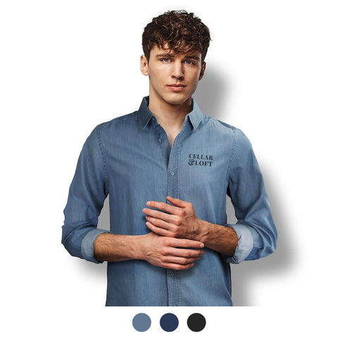 TRENDSWEAR Chester Men's Denim Shirt Corporate Gift Singapore