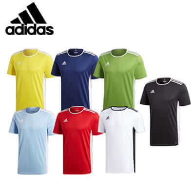 Various colors of adidas Entrada18 Football Jersey, showcasing comfort and style for athletes.