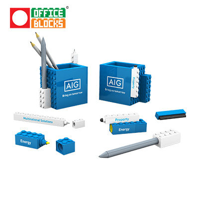 Office Blocks 6 in 1 Pen Pot Set Executive Corporate Gifts Singapore