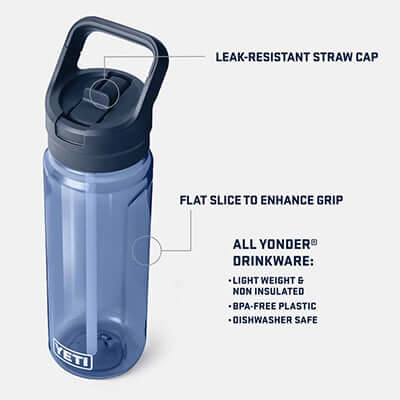 Yeti Yonder® 25 oz Water Bottle with Colour-Matched Yonder® Straw Cap Corporate Gifts Singapore