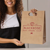 Large Die Cut Paper Bag Portrait Corporate Gift Singapore