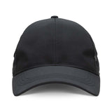Pulse Sports Cap in black, featuring mesh panels for ventilation and adjustable back strap.