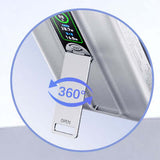 Remax FP-52 10000mAh Suction Wireless Powerbank with C Cable 360° Stand showing 360° rotating folding stand.