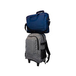 Oxford Cloth Trolley Backpack with Laptop Compartment