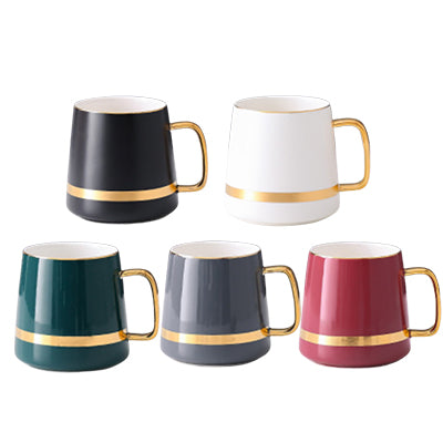 Premium Ceramic Mug with Golden Handle Executive Corporate Gifts Singapore
