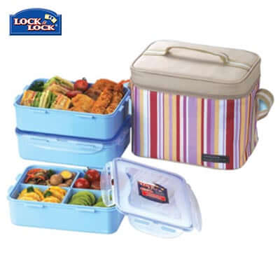 Lock & Lock 3 Pieces Lunch Box Set 1.6L Executive Corporate Gifts Singapore