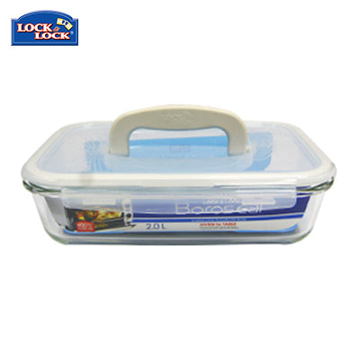 Lock & Lock Clear Glass Container 2L with Handle Executive Corporate Gifts Singapore