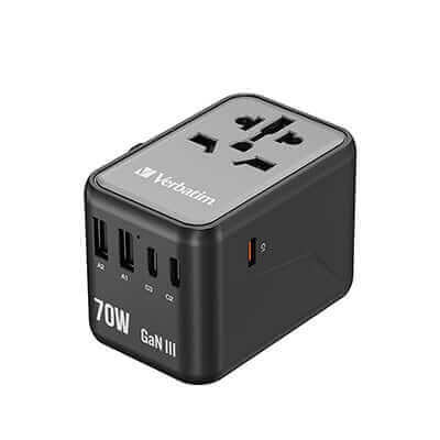 Verbatim 32124 GaN III 70W Universal Travel Adapter Executive Corporate Gifts Singapore