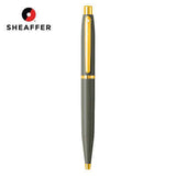 Sheaffer® Glossy Light Gray Ballpoint Pen With PVD Gold-Tone Trim Corporate Gifts Singapore
