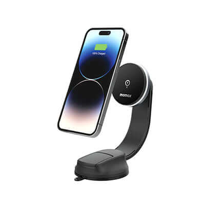 Momax Q.Mag Mount5 Magnetic Wireless Charging Suction Cup Car Mount 15W Executive Corporate Gifts Singapore