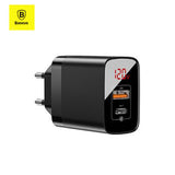 Baseus 18W Fast Charger with Digital Display | AbrandZ Corporate Gifts