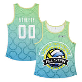 Custom Tank Top featuring a vibrant design for athletes, ideal for sports academies and corporate gifts.