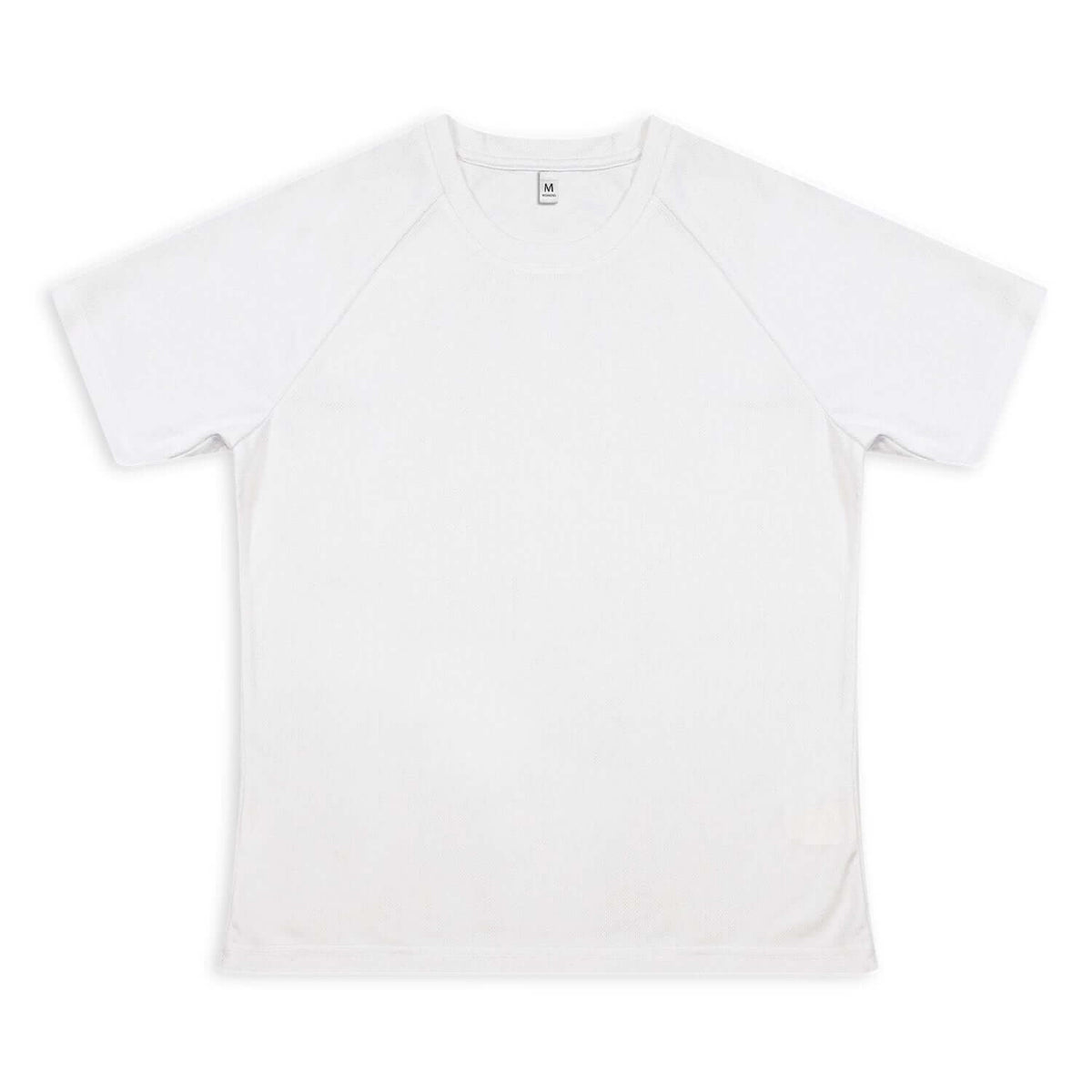 Custom Active T-Shirt in plain white, designed for comfort and active wear, perfect for corporate gifts.