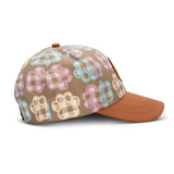 Falcon Custom Cap with Full Colour Patch showcasing colorful patterns on the side from a stylish angle.