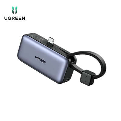 UGREEN 5000mAh Power Bank with USB-C Cable & LED Display Corporate Gift Singapore