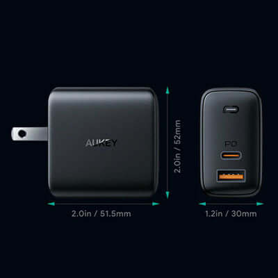 Aukey PA-B3 65W 2-Port PD Charger Executive Gifts Singapore