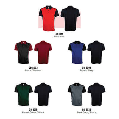 Unisex Microfiber Mini Eyelet Polo Shirt