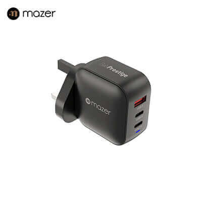 Mazer 70W GaN Wall Charger with Travel Pins (3 Ports) Executive Corporate Gifts Singapore