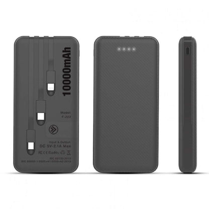 10000mAh Powerbank with 3 Built-in Cables Executive Corporate Gifts Singapore