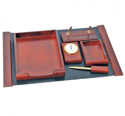 Wooden 6 in 1 Desktop Set Executive Corporate Gifts Singapore