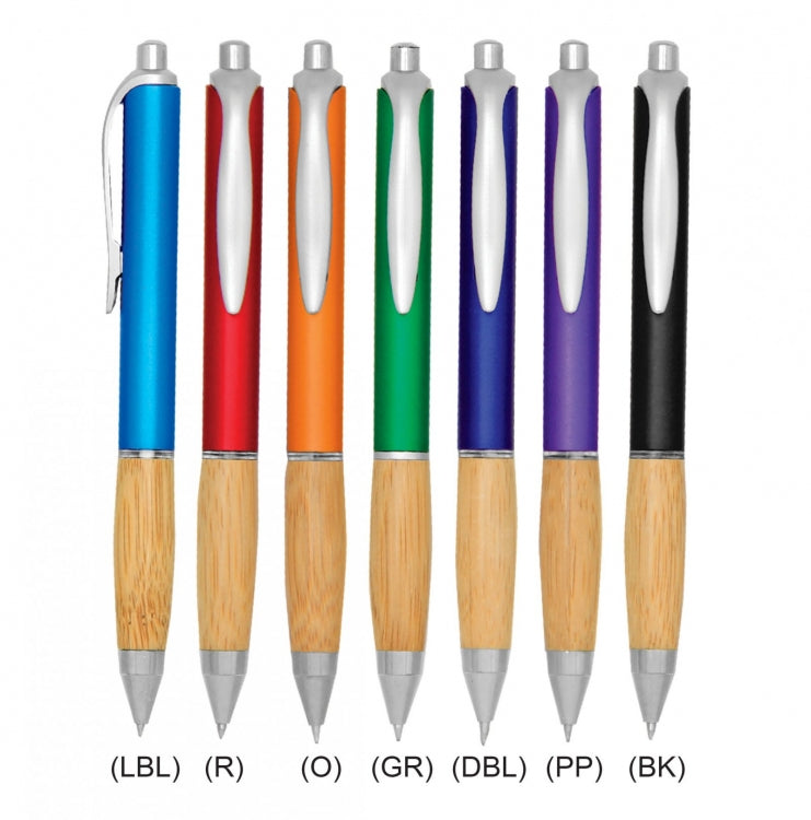 Plastic Pen with Wood Pattern Grip Executive Gifts Singapore