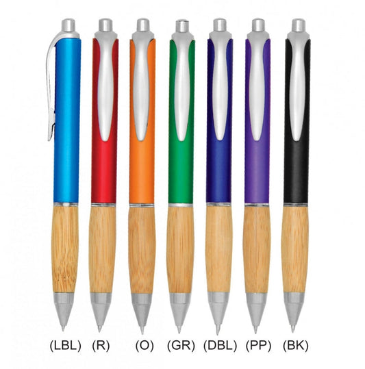Plastic Pen with Wood Pattern Grip Executive Gifts Singapore