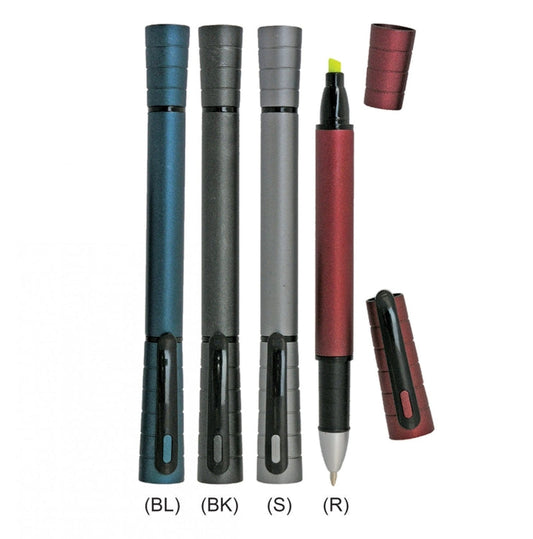 Plastic Ball Pen with Highlighter Executive Gifts Singapore