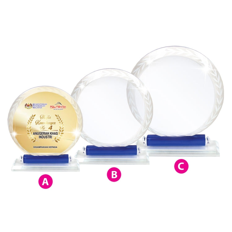 Round Crystal Award Executive Gifts Singapore