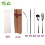 Eco-Friendly Stainless Steel Straw & Cutlery Set