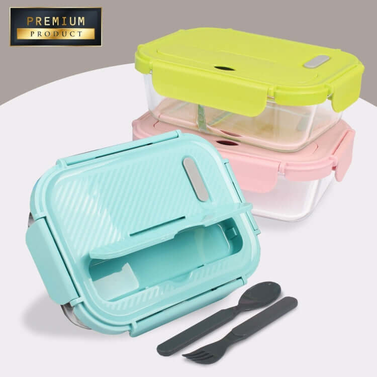 Glass Food Container with Divider Executive Corporate Gifts Singapore
