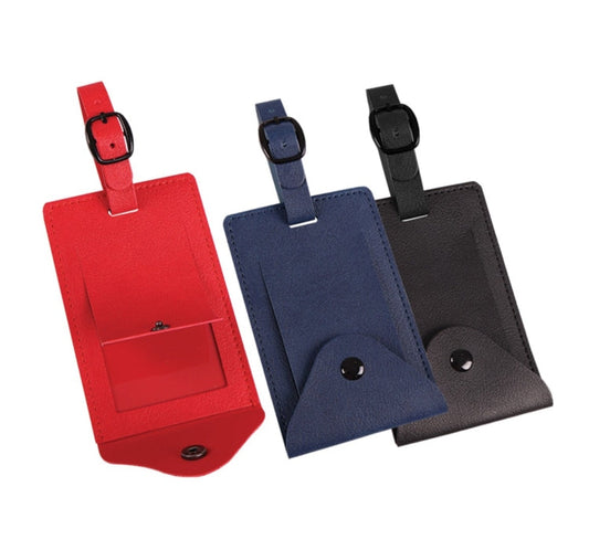 PU Luggage Tag with Button Executive Corporate Gifts Singapore
