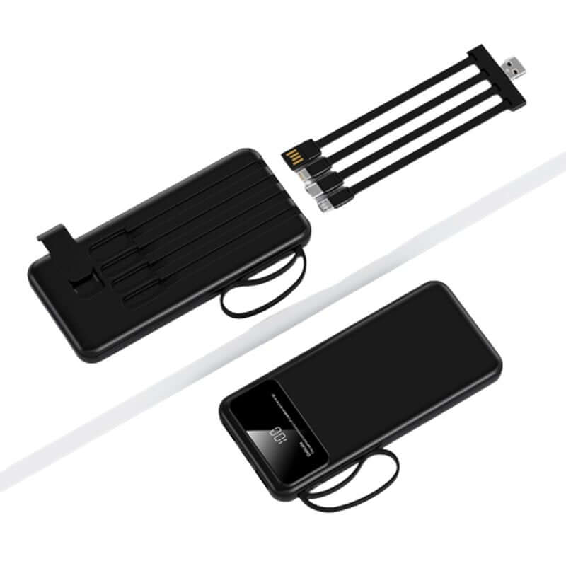10000mAh Powerbank with 4 Detachable Built-in Cables & Mobile Stand Executive Corporate Gifts Singapore