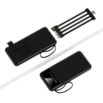 10000mAh Powerbank with 4 Detachable Built-in Cables & Mobile Stand Executive Corporate Gifts Singapore