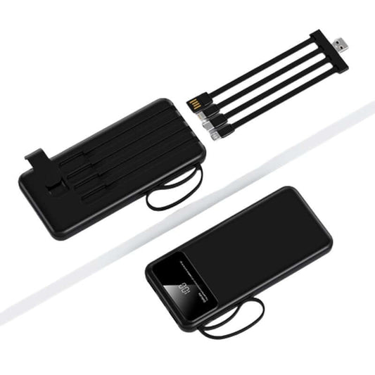 10000mAh Powerbank with 4 Detachable Built-in Cables & Mobile Stand Executive Corporate Gifts Singapore