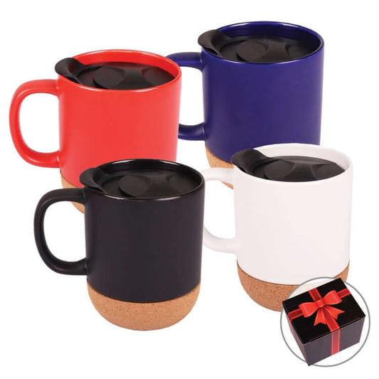 330ml Cork Base Ceramic Mug Executive Corporate Gifts Singapore