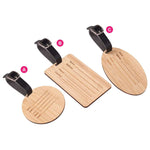 Wooden Luggage Tag