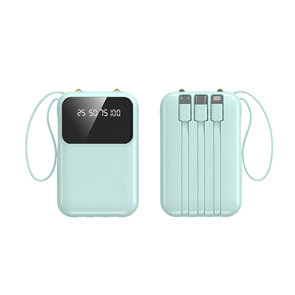 Mini Powerbank 10000mAh with 4 Built-in Cable Executive Corporate Gifts Singapore