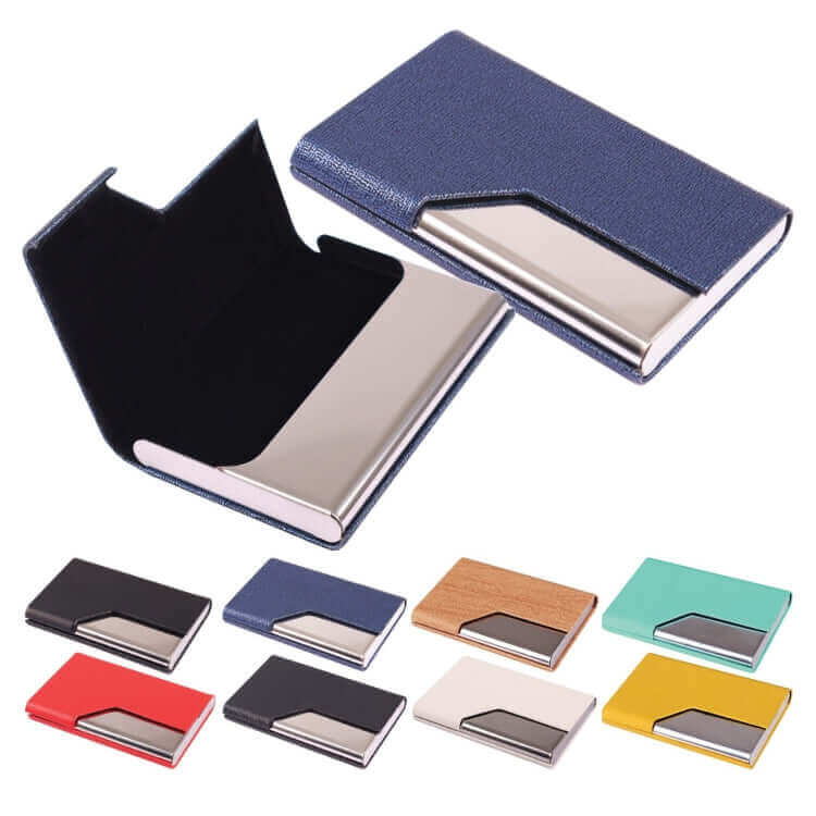 Slim PU Business Card Holder