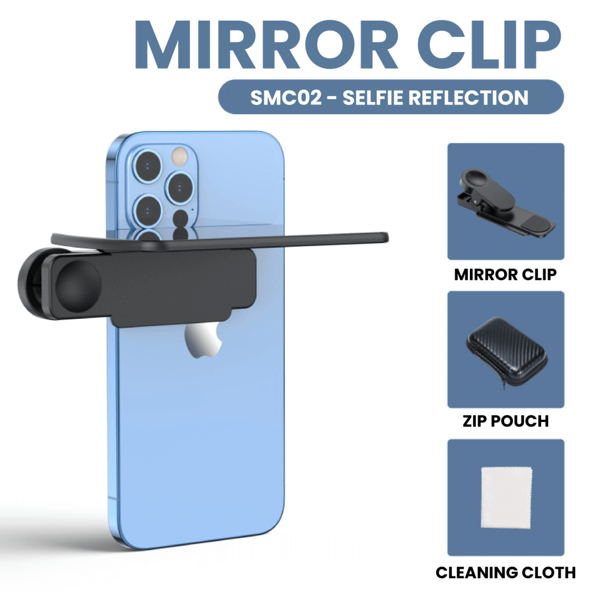Selfie Reflection Mirror Clip Adjustable Executive Corporate Gifts Singapore