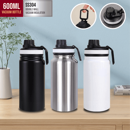 Sporty 600ml Stainless Steel Vacuum Flask Corporate Gifts Singapore