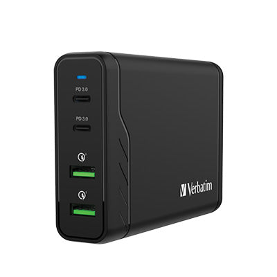 Verbatim 4 Port 100W PD & QC 3.0 USB Charger (AC Power Cord) Executive Gifts Singapore