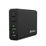 Verbatim 4 Port 100W PD & QC 3.0 USB Charger (AC Power Cord)