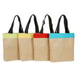 Eco Friendly Jute and Coloured Canvas Tote Bag | AbrandZ Corporate Gifts