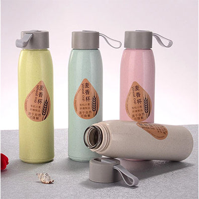 Wheat Straw Eco Glass Bottle Executive Corporate Gifts Singapore