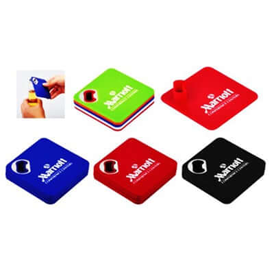 4pcs Coaster Set with Bottle Opener | AbrandZ Corporate Gifts