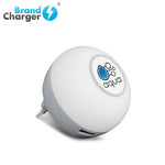 BrandCharger Glow2 Wall Plug USB Charger with Night light | AbrandZ Corporate Gifts